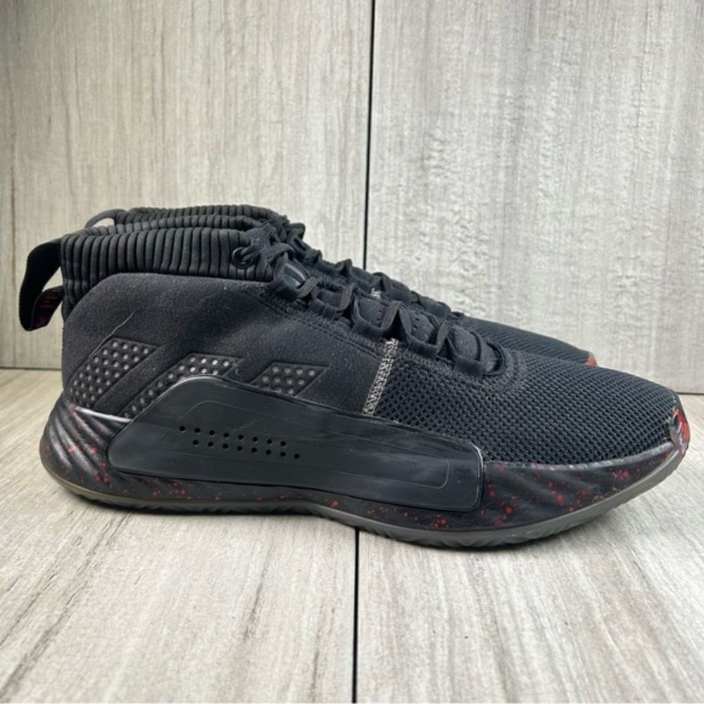 Adidas Dame 5 Damien Lillard Black Basketball Sneaker Athletic Shoe Mens Size 12